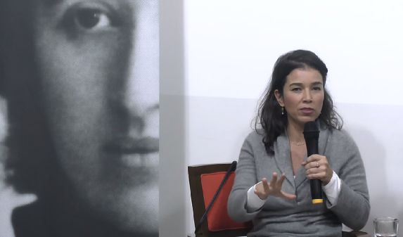 Camila Moreno, durante debate na Fundação Rosa Luxemburgo. Imagem: Reprodução de vídeo
