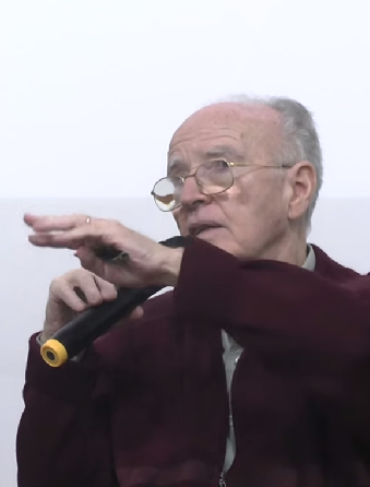 Wladimir Pomar, durante o debate. Imagem: reprodução/vídeo. 
