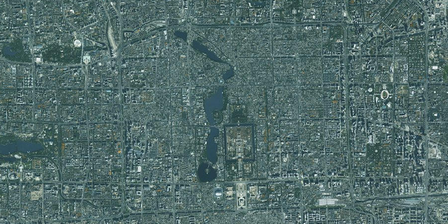 Beijing. Imagem: Landsat/NASA