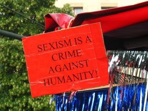 "Sexismo é crime contra a humanidade"